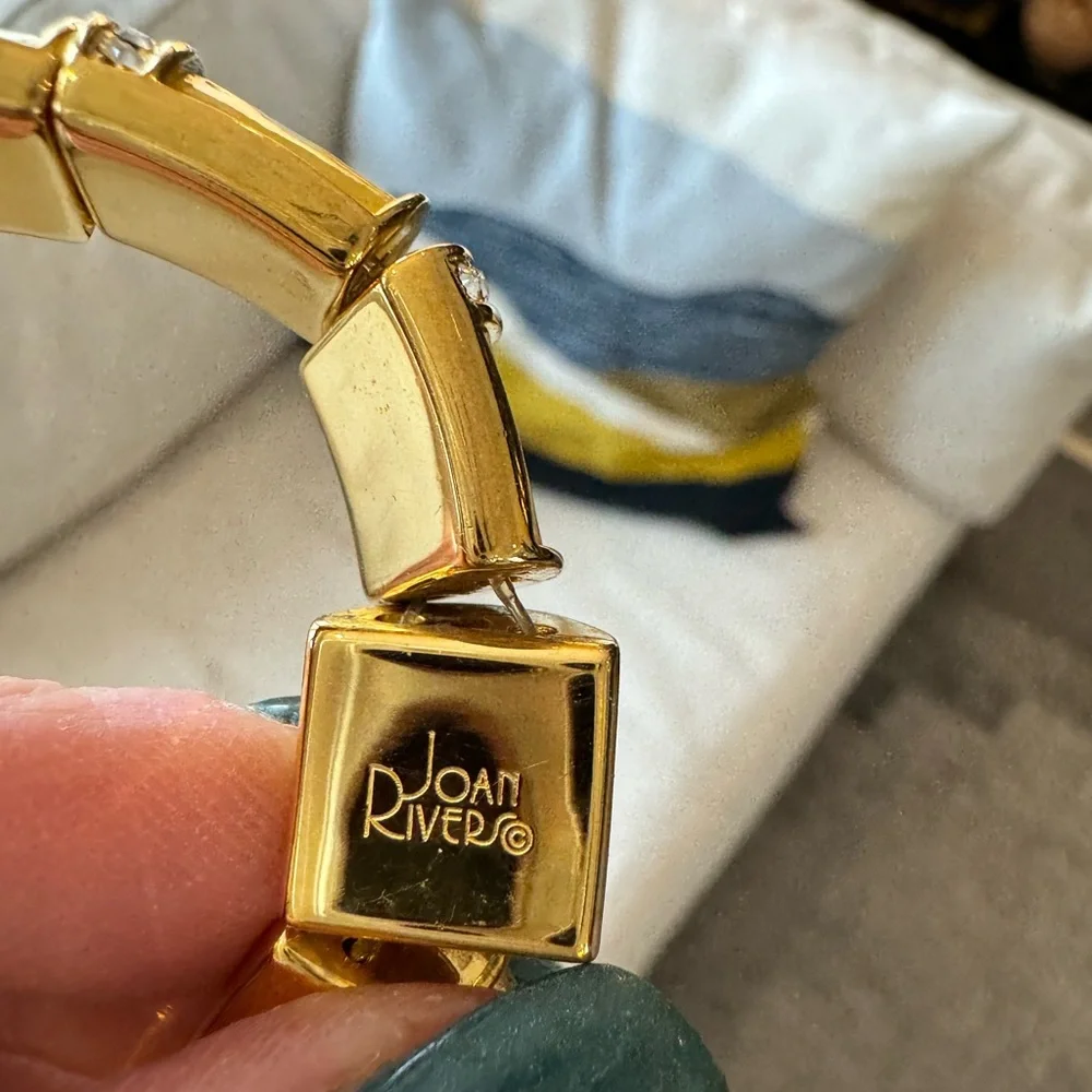 Joan Rivers Yellow Enameled Stretch Bracelet - Picture 8 of 8